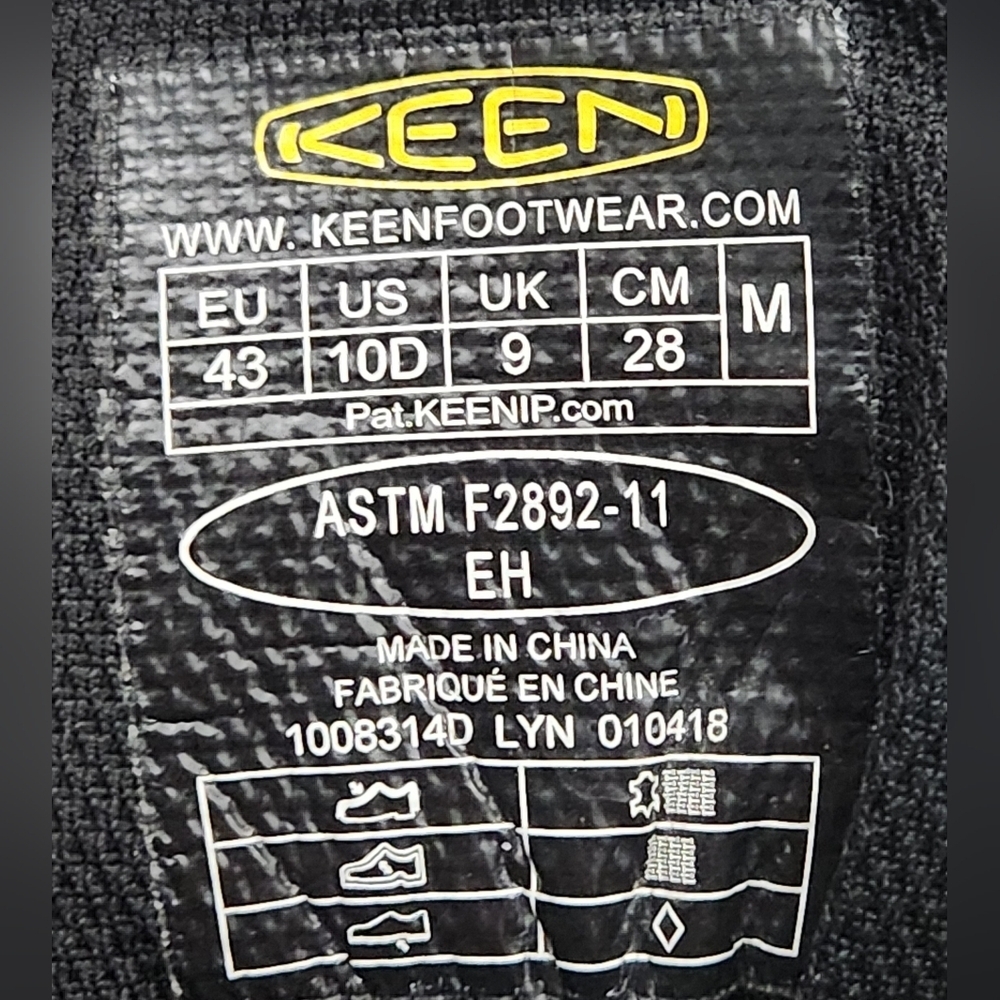 Keen Detroit 8" Waterproof Leather Boot Men's Size 10 - Picture 9 of 9